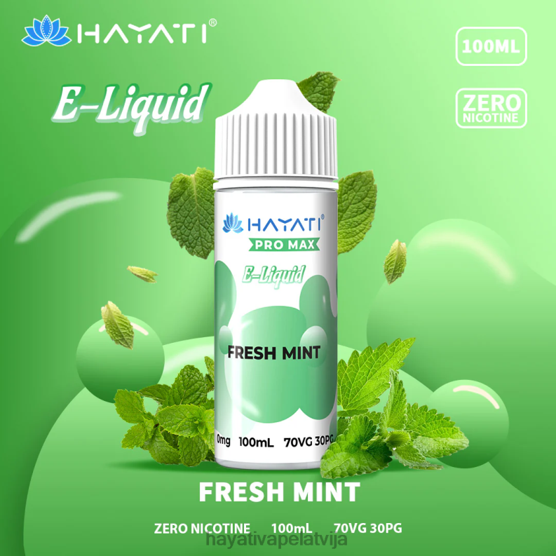 Hayati Vape Review | Hayati Pro Max niķa sāļi svaiga piparmētra XL008255