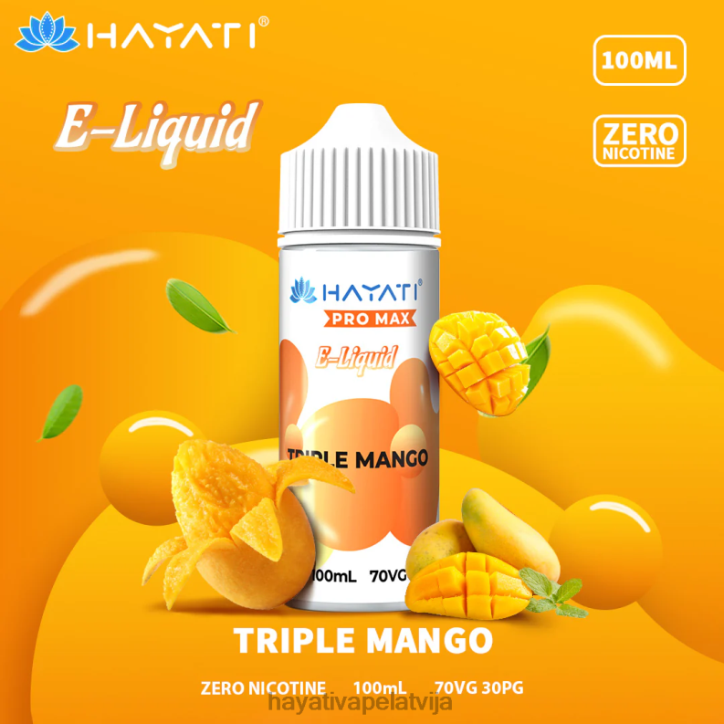 Hayati Vapes Wholesale | Hayati Pro Max niķa sāļi trīskāršais mango XL008258