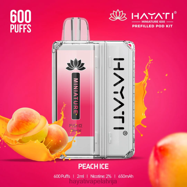 Hayati Latvija | Hayati Miniature 600 pod komplekti persiku ledus XL00841