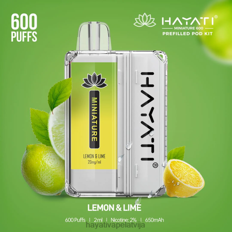 Hayati Store Latvija | Hayati Miniature 600 pod komplekti citrons un laims XL00839
