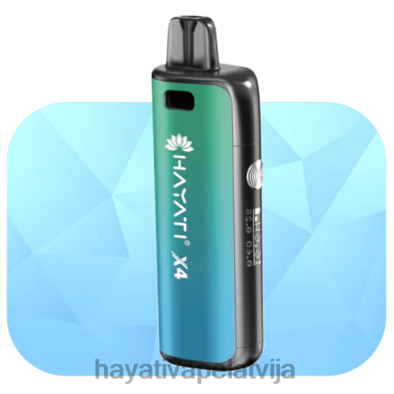 Hayati Store Latvija | Hayati X4 atkārtoti uzpildāmu podiņu sistēma aurora zaļa XL00859