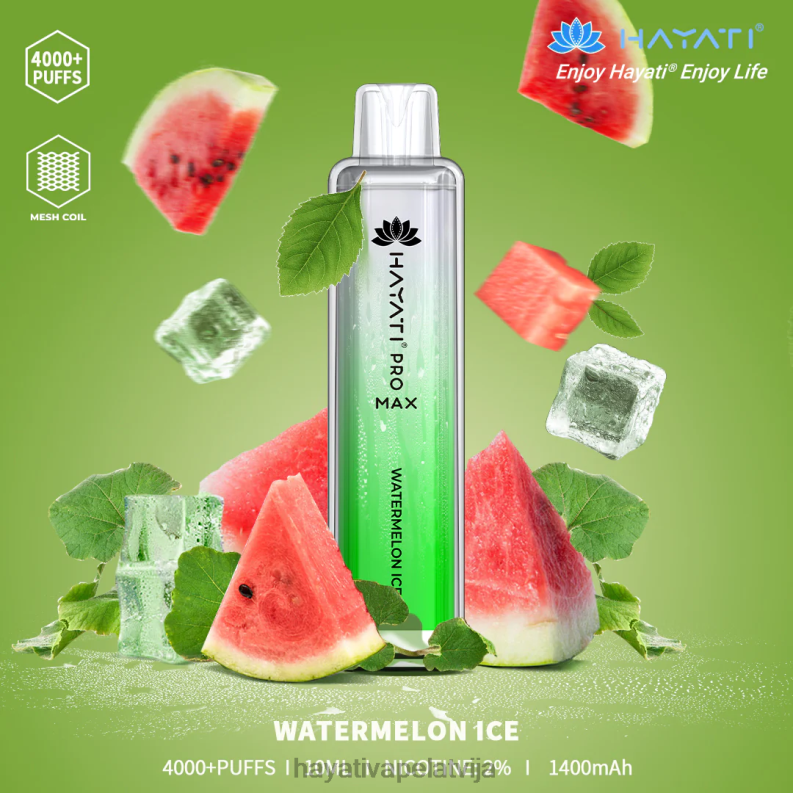 Hayati Flavour List | Hayati Pro Max vienreizējās lietošanas arbūzu ledus XL008127